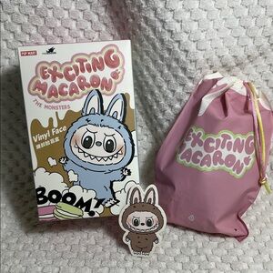 The Monsters Labubu Exciting Macaron Vinyl Face Plush Pendant ⚠️FREEBIE⚠️